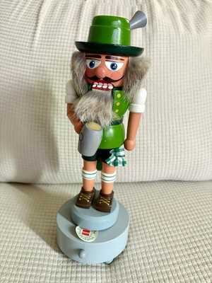 VTG Erzgebirgische Christmas Revolving Musical Oktoberfest Beer Stein Nutcracker