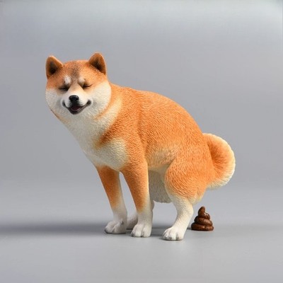 1/6 Scale Shiba Inu Model Animal Figure for 12'' Figures Prop Sence Ornament  