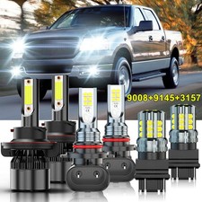 Combo Led Headlight Hilo Fog Light Turn Signal Bulbs For 2004-2014 Ford F150 Combo Led Headlight Hilo Fog Light Turn Signal Bulbs For 2004-2014 Ford F150