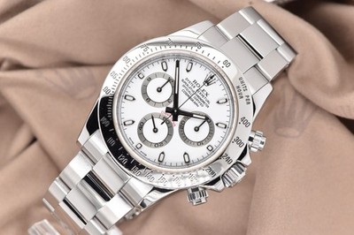 2009 Rolex Cosmograph Daytona 40mm Steel White ''APH'' Dial 116520 Watch