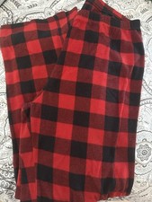 Women's Wondershop Holiday Buffalo Check Plaid Fleece Pajama Pants, Medium