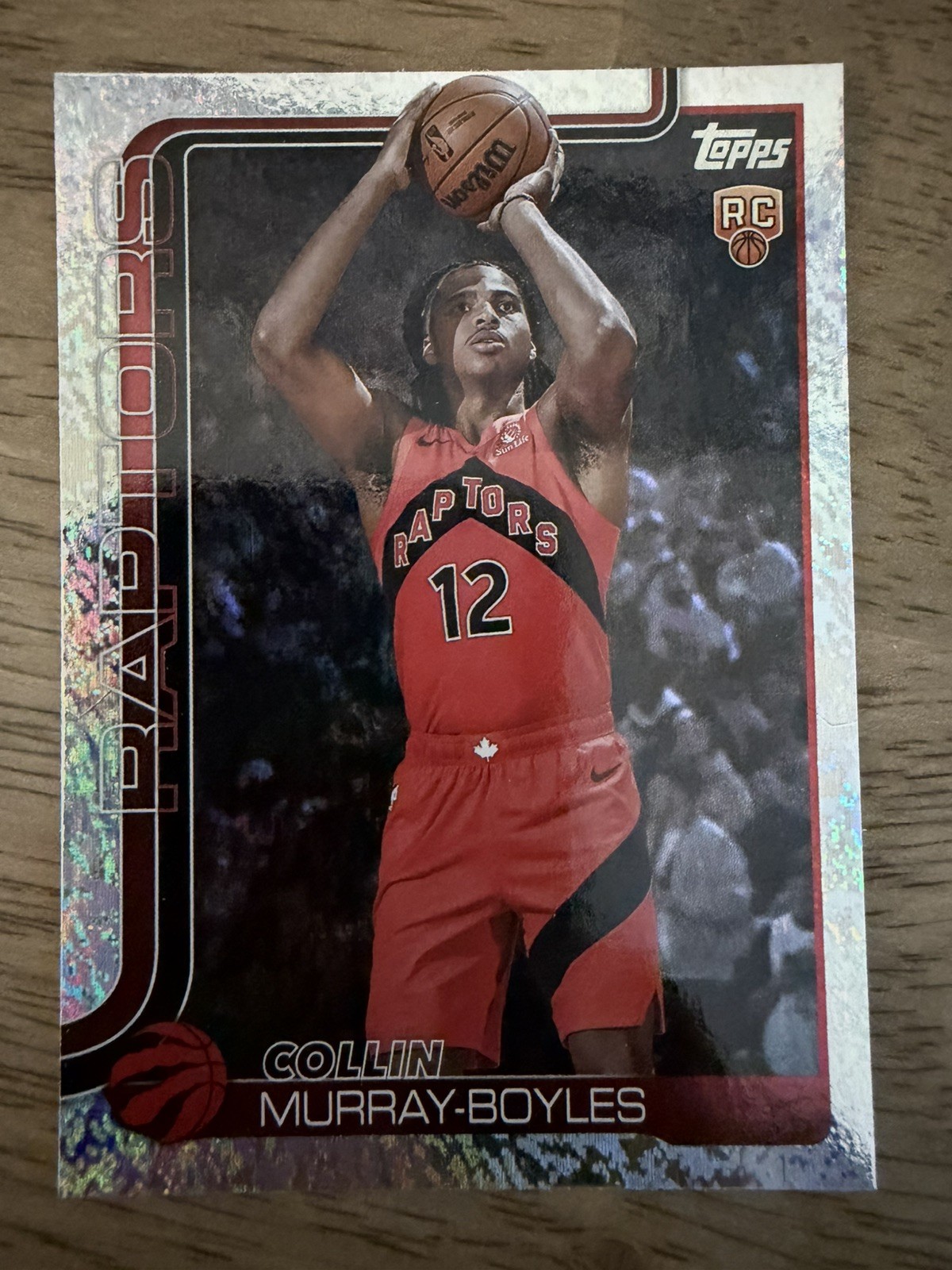 Collin Murray-Boyles 2025-26 Topps Flagship Sandglitter Rookie #209 Raptors Rc