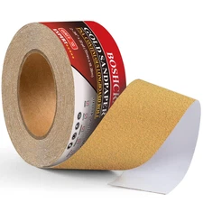 100 Grit PSA Longboard Sandpaper, 20-Yard Long Continuous Roll 2-3/4" Wide Self-