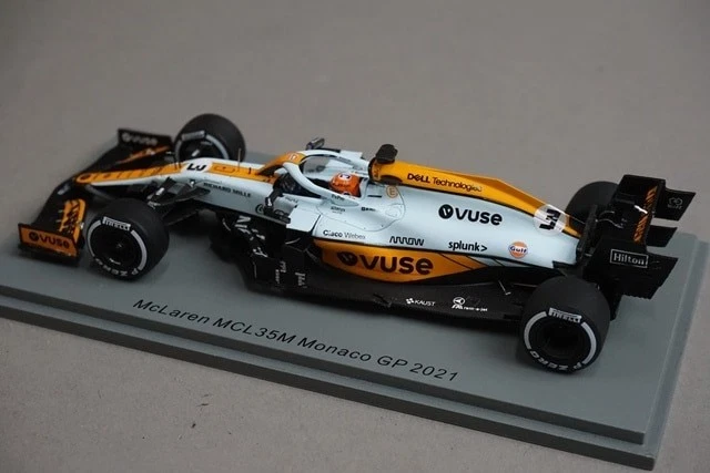 1:43 Spark S7678 McLaren MCL35M Monaco GP 2021 #3 D. Ricciardo VUSE Spec - Image 2 of 4