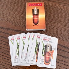 7 X Clarins Double Serum Hydric + Lipidic System - 0.9ml travel size New 