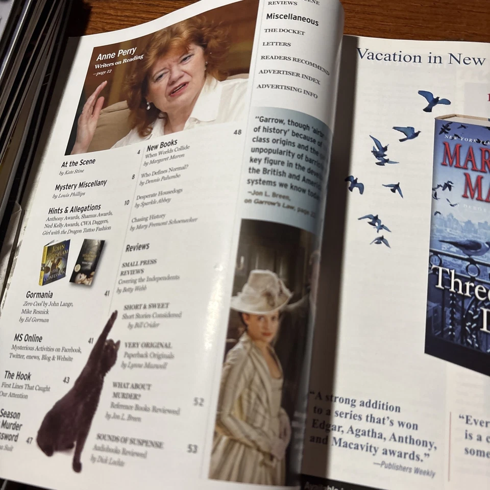 VTG Mystery Scene 122 2011: Stephen Hunter Marcia Muller Livia J Washburn Foto 3 de 4