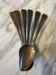 Set 6 1933 Chicago World’s Fair Century of Progress Federal Bldg Souvenir Spoons