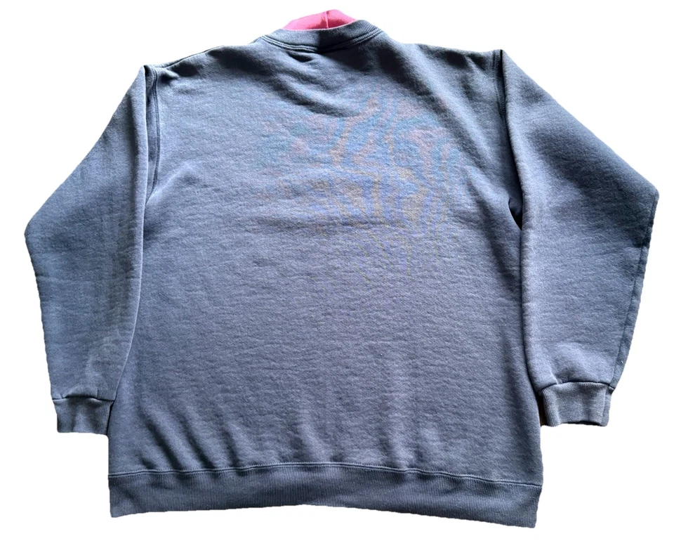 Sudadera Pullover Minnesota Años 90 De Colección Talla L Bordada EE. UU. Doble Cuello Crew Foto 3 de 4