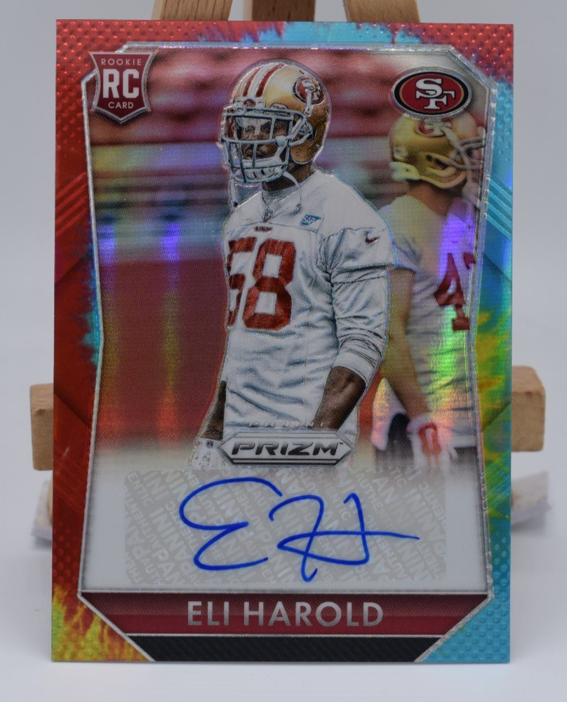Eli Harold Panini Prizm Rookie Signatures #RSEH Prizm