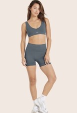 Set Active SCULPTFLEX  POWER BIKER SHORTS Slate Yoga Pilates