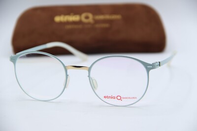 NEW ETNIA BARCELONA MALMO SKGD BLUE AUTHENTIC DESIGNER EYEGLASSES W/CASE 48-20