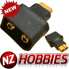 NZ RC QS8 Male to XT60 Female Connectors (1 pc) # NZ-QS8M2XT60F