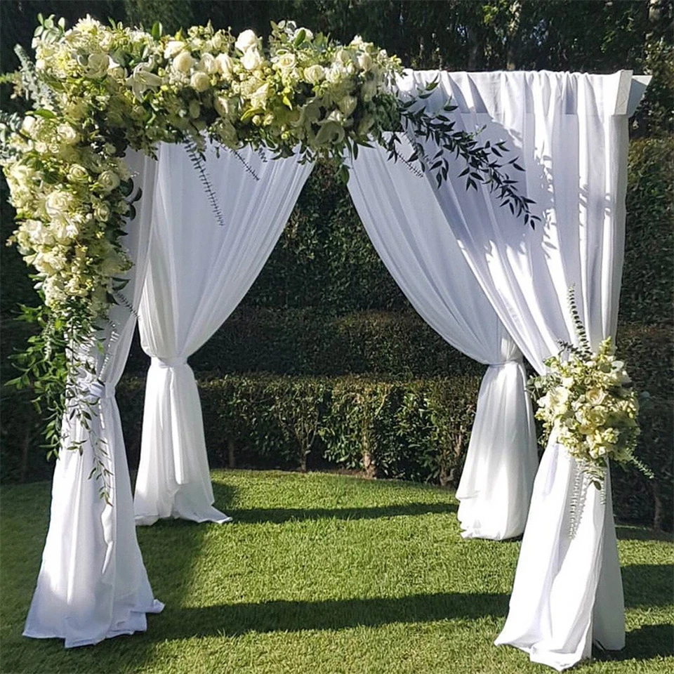 Heavy Duty Iron Wedding Backdrop Stand DIY Party Canopy Frame Kit Indoor Outdoor - Image 4 of 4