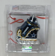 Boelter Topperscot Blown Glass Dallas Cowboys Sleigh Ornament NFL Licensed