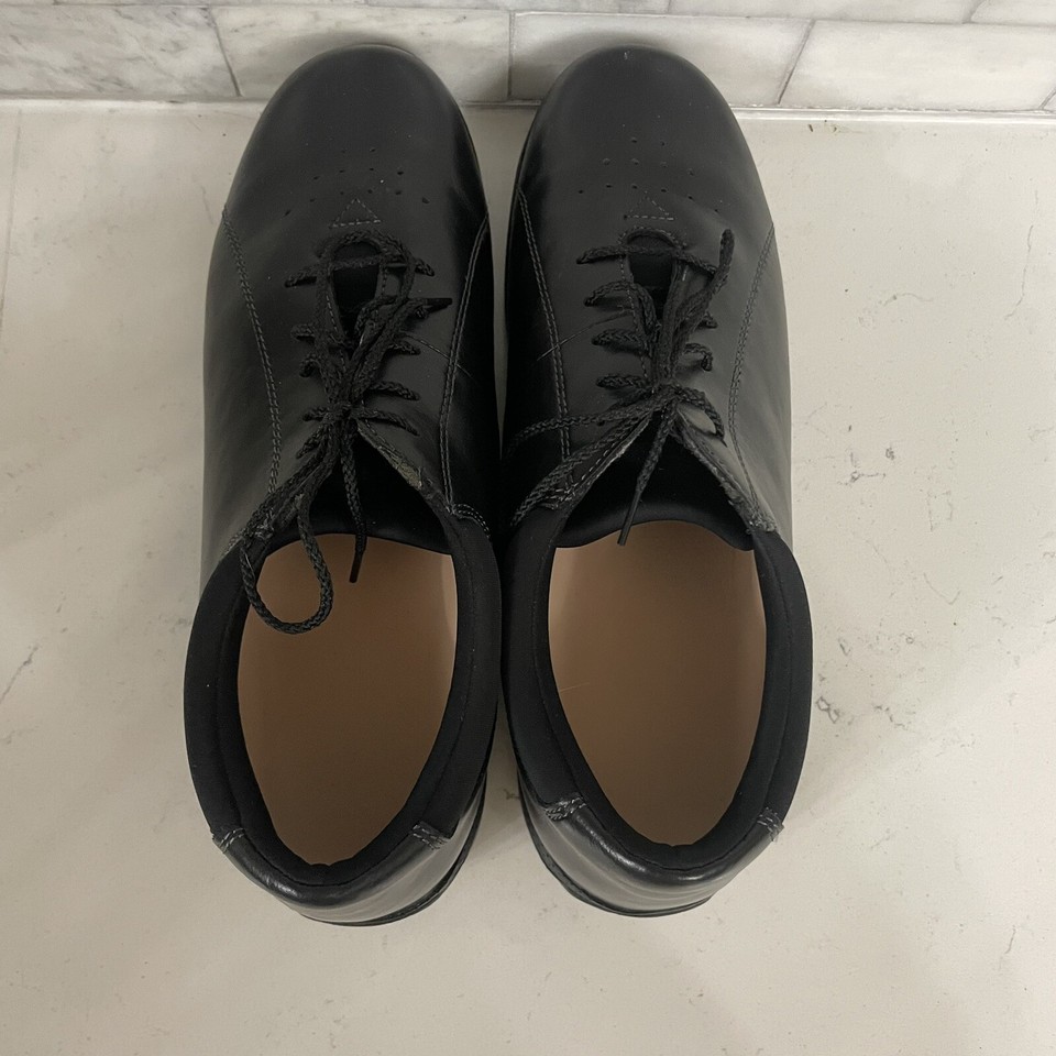 Drew Women's Zip II Black Tumbled Nappa Shoes – Comfort Walking Shoes With Steel Shank, Size 10 3E Wide