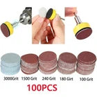 100x Sanding Discs Polishing Wheel Buffing Pad Drill Bits Power Tools For Dremel