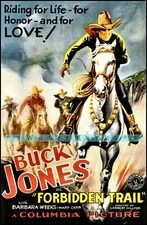 Forbidden Trail 1932 Film Buck Jones Western Vintage Poster Print Cowboy Art