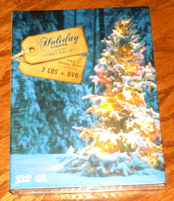 HOLIDAY LIGHTS CHRISTMAS DISPLAYS & SCENES for your TV  DVD + 2CD 3-Disc Set NEW