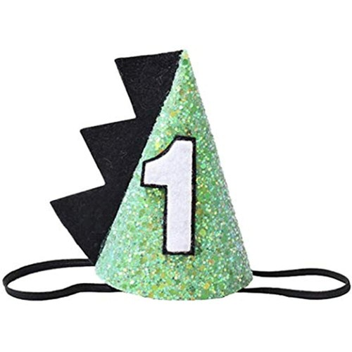 1st Birthday Party Hat,First Green 
