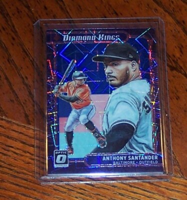 2021  Donruss Optic Anthony Santander Diamond Kings Blue Velocity Prizm 66/99 #4