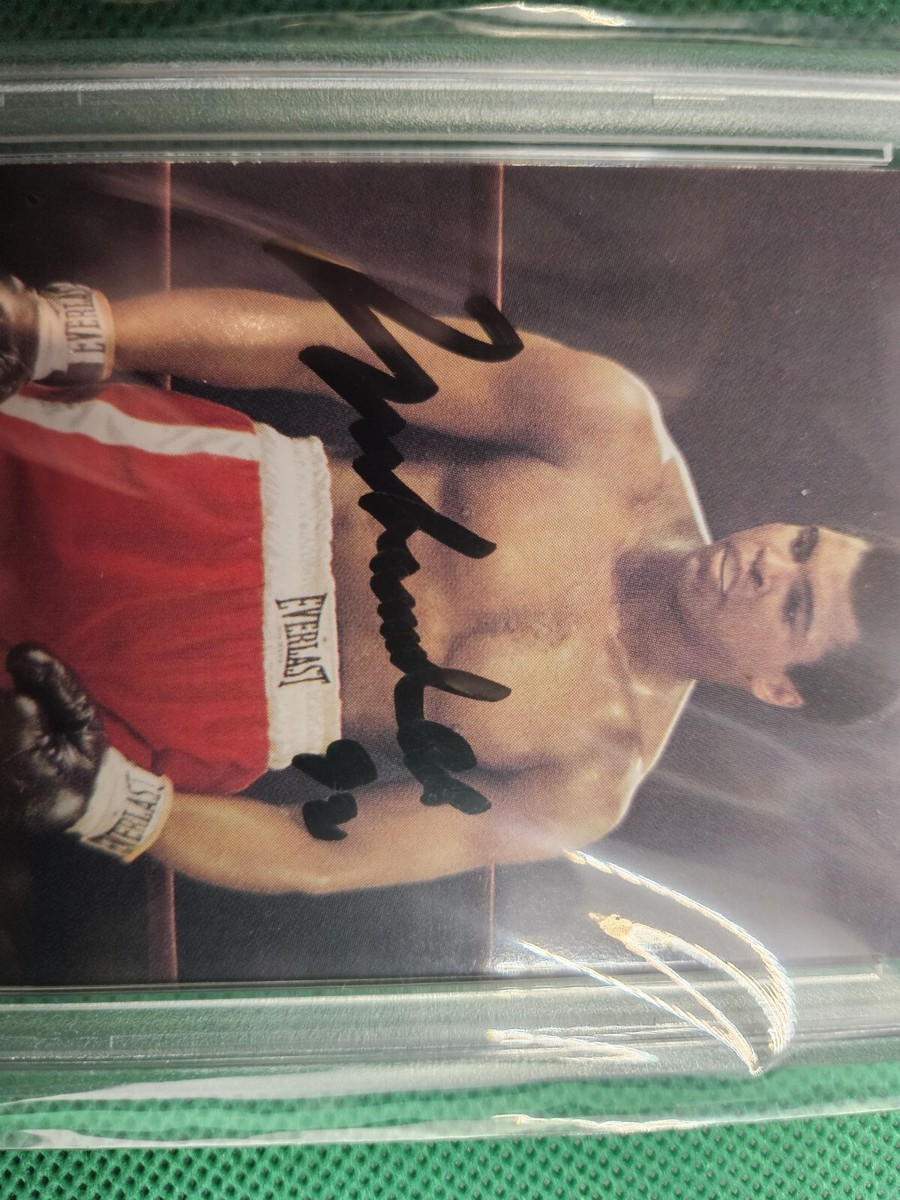 アミーボカード 1991 AW Sports Boxing Muhammad Ali AUTHENTIC AUTOGRAPH - PSA