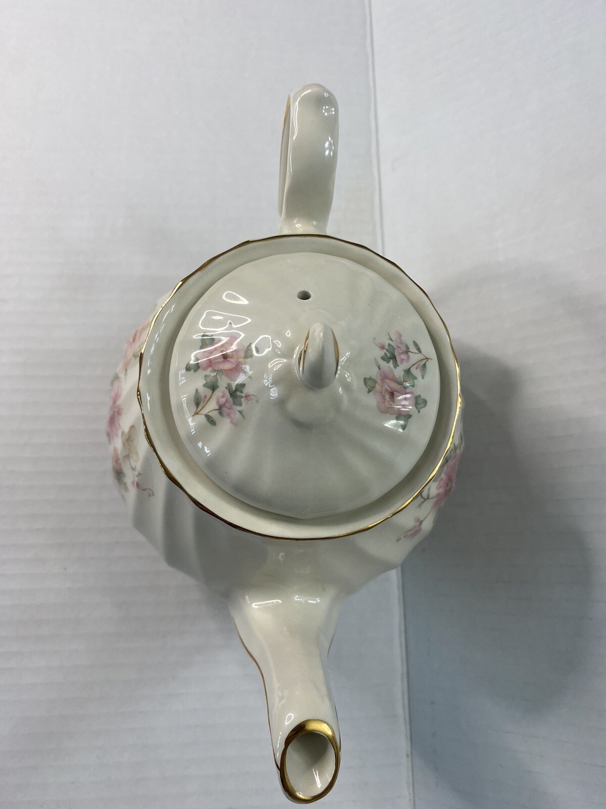 Sadler (Made in England) Fluted Teapot Floral/Rose Designnumbered eBay