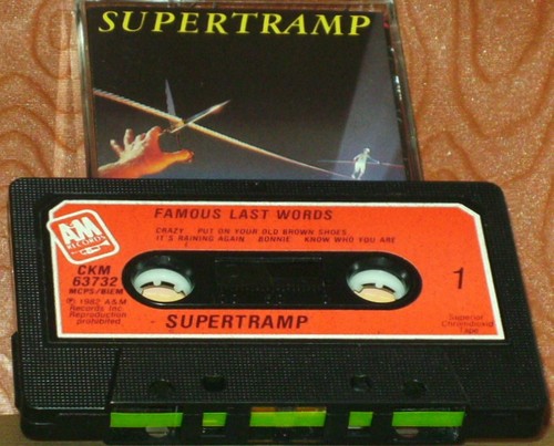 Supertramp ".Famous Last Words.." CASSETTE ALBUM ROCK Pop Rock - Picture 2 of 10