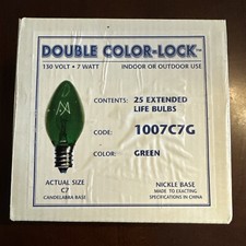 NOS NEW DOUBLE COLOR-LOCK 25 PACK LIGHT BULBS...