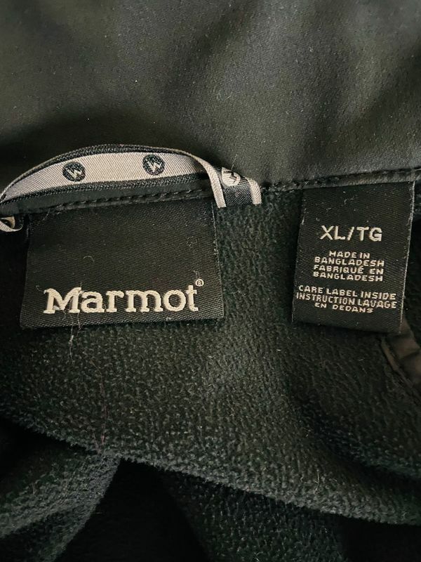 Marmot Solid Black Full Zip Basic Jacket Long Sle… - image 5