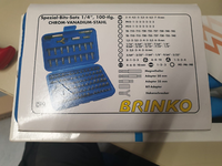 Brinko 2143 Bitsatz Schraubendreher Spezialbits 100-Tlg. Torx Hex Ph Pz