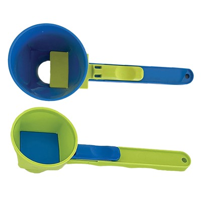 2x Protein Powder Funnel Spoon Measuring Spoon Funnel With Longer Handle Precise