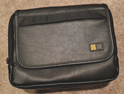 Case Logic   Carrying Case Black Leather Portable DVD Player Case