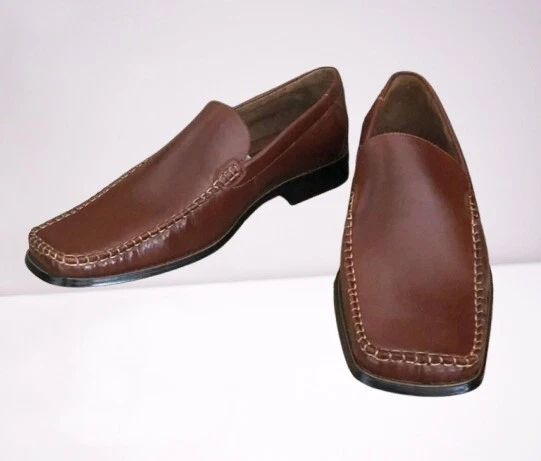 Zapatos de vestir mocasines con puntera cuadrada Delli Aldo para hombre Foto 2 de 4