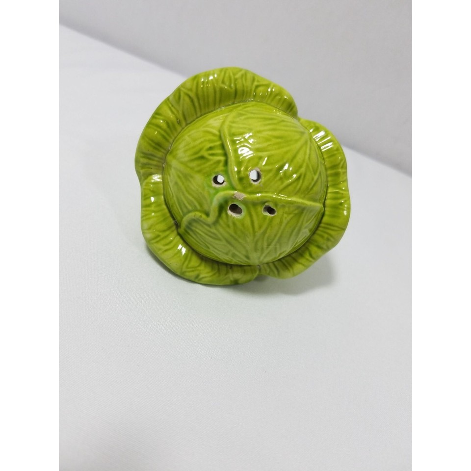 Lettuce Cabbage Ceramic Salt or Pepper Shaker single replacement Spring