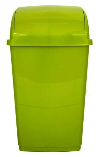 PLASTIC SWING TOP BIN WASTE 8L 15L 25L 50L RUBBISH DUST HOME KITCHEN OFFICE - Picture 10 of 12