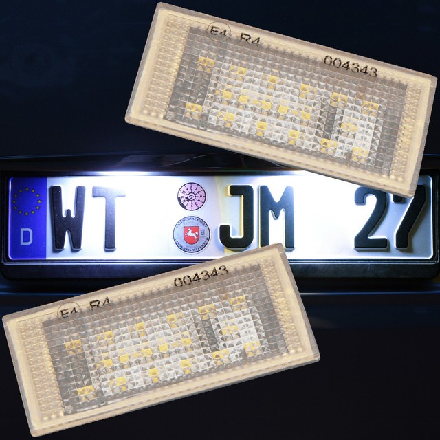 Led Kennzeichenbeleuchtung passend für BMW 3er E46 Coupe bis 02.2003 vor LCI Led Kennzeichenbeleuchtung passend für BMW 3er E46 Coupe bis 02.2003 vor LCI