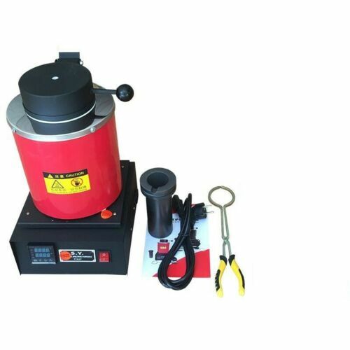 1/2/3KG Electric Metal Melting Furnace Melter Gold Silver W/Heat Protection &ACC - Picture 14 of 52