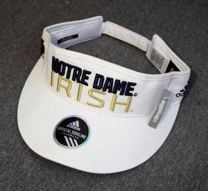 notre dame visor cap