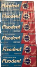 New  6 Packs Fixodent Complete Original Denture Adhesive Cream 0.75 OZ