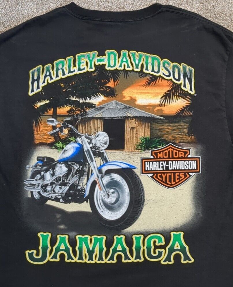 Harley Davidson Jamaica Men's T-Shirt Regular Casual Adult Different Sizes