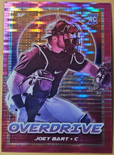 2021 Chronicles Overdrive Joey Bart #4 Pink Pulsar Prizm SF Giants Rookie Card