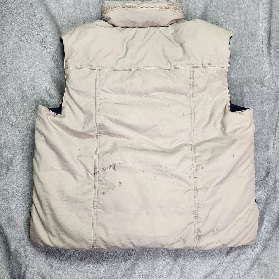 Chaleco de plumón Fieldmaster para hombre beige extra grande caza pesca con capucha bolsillos con cremallera Foto 4 de 4