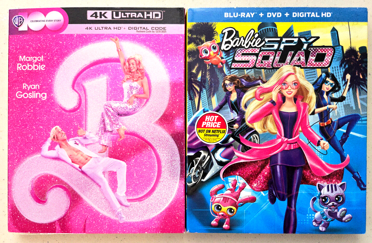 Barbie 4K (4K+Digital+Slip Cover, New) /Barbie Spy Squad (Blu-ray+
