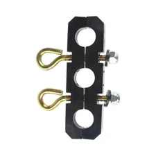 AIR BRAKE LINE HOSE CLAMP 3 HOLE - RUBBER