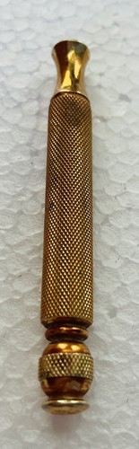 Vintage Gold Gillette Tech Ball End Safety Razor w/Blades - Picture 5 of 14