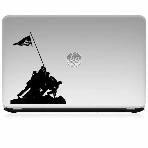 US Soldiers Raising Flag Decal Sticker for Macbook Air Pro Laptop Car Window Art - Image 3 of 4