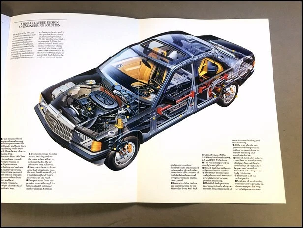 1988 Mercedes Benz 190 190E 190D 46-page Original Sales Brochure Catalog Foto 2 de 4