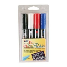 Uchida Marvy Bistro Chalk Markers Chisel Tip for Writing on Boards