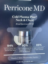 NEW Perricone MD Cold Plasma Plus+ Neck & Chest Broad Spectrum SPF 25 AUTHENTIC*