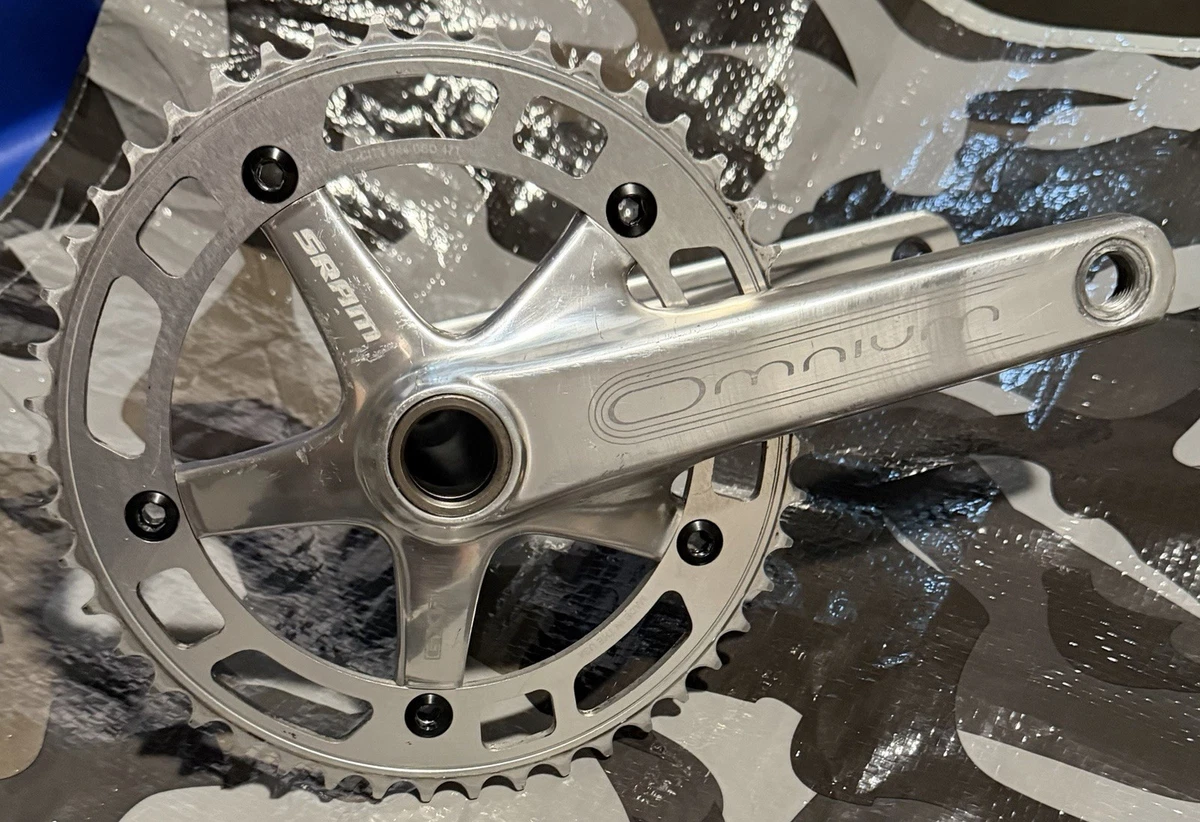シルバー　ジャンク オムニウム　クランクセット Sram SRAM メルカリ - ピストバイク 48T 165mm クランクセット Omnium パーツ